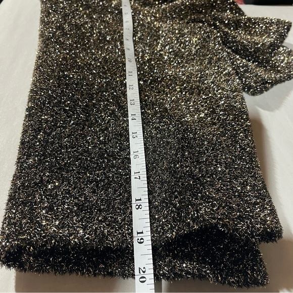 Kate Spade Black and Gold Metallic Dashing Beauty Textured Sweater Top - Picture 10 of 10